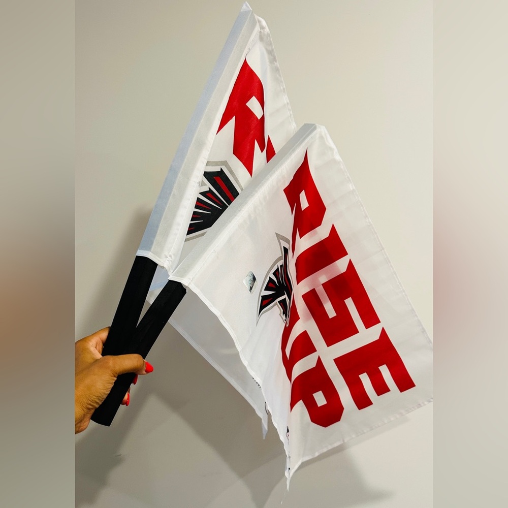 2 Atlanta Falcons Mercedes Benz Stadium Game Day Fan Flags
